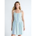 thumbnail image 1 of Free Assembly Women's Sleeveless Smocked Cotton Mini Dress, Sizes XS-XXL, 1 of 6