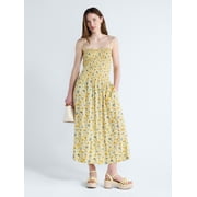 Women's and Women's Plus Sleeveless Smocked Maxi Dress, Sizes XS-4X