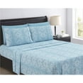 thumbnail image 1 of SL SPIRIT LINEN HOME EST. 1988 Paisley 6pc Sheet Set - Microfiber 90GSM Twin - Light Blue, 1 of 5
