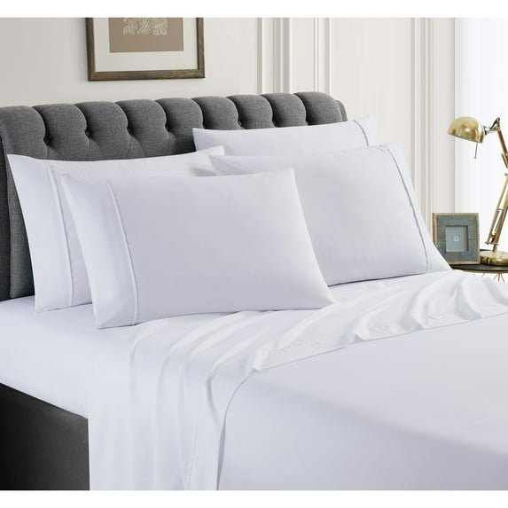 SL SPIRIT LINEN HOME EST. 1988 Solid Bonus Microfiber Sheet Set Queen - Turquoise