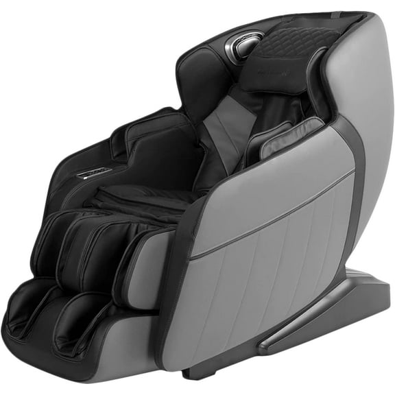 SL Track Full Body Massage Chair, Recliner with Zero Gravity Airbag Massage Chair Bluetooth Speaker Foot Roller USB Charger,Black