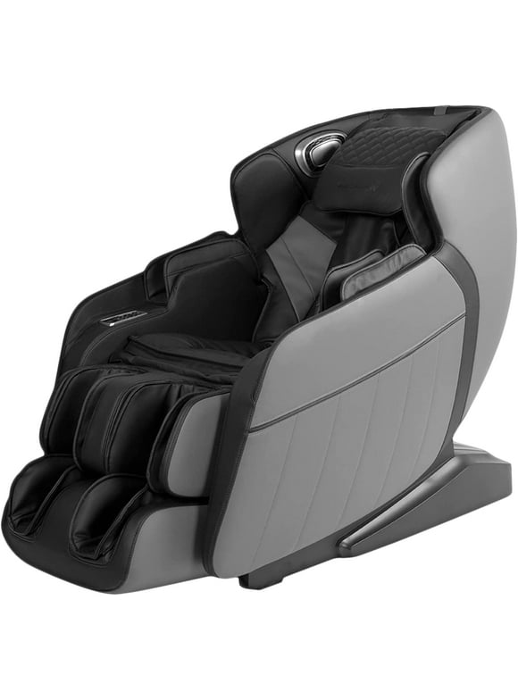 SL Track Full Body Massage Chair, Recliner with Zero Gravity Airbag Massage Chair Bluetooth Speaker Foot Roller USB Charger,Black