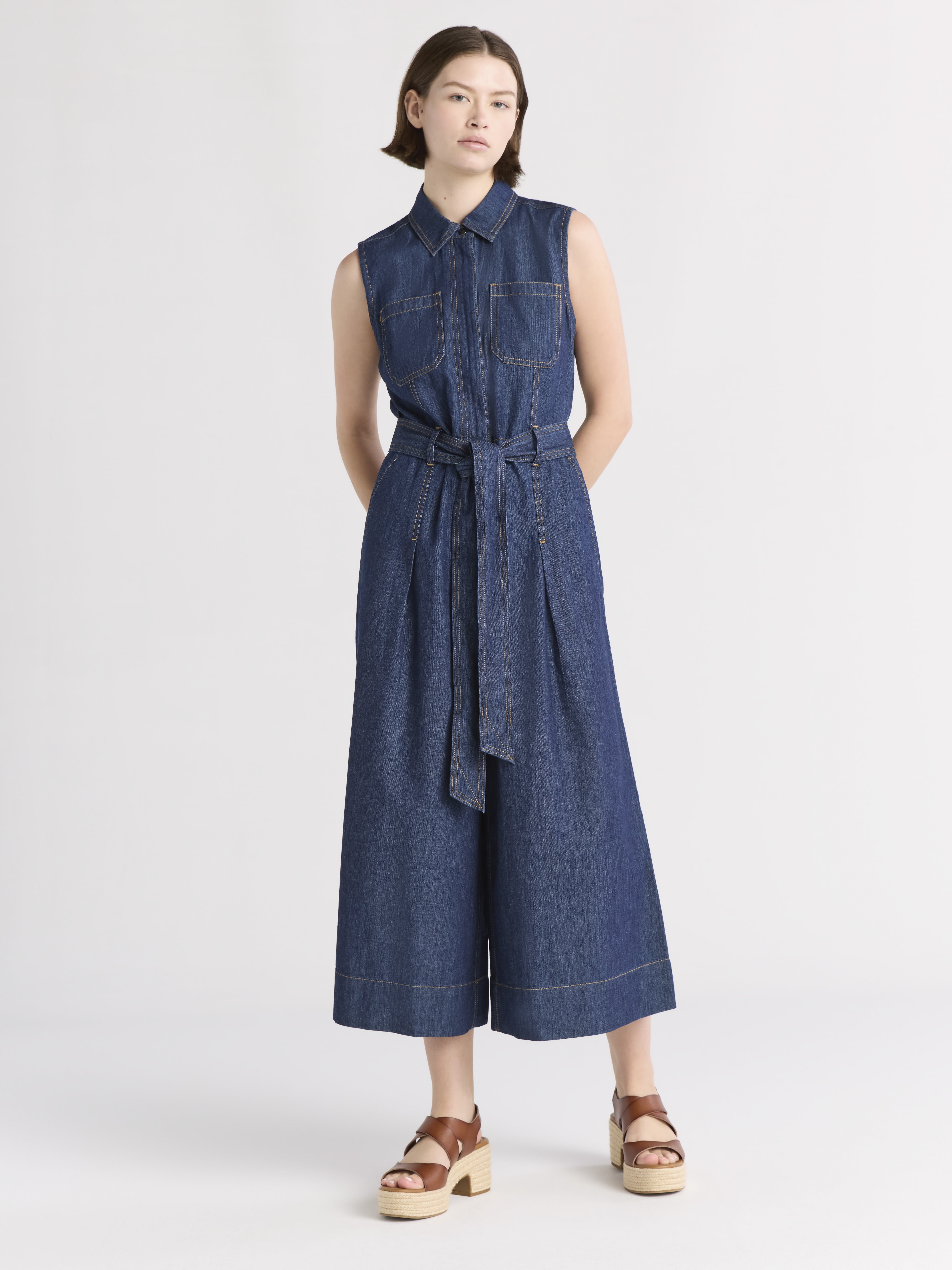 Free Assembly Women's Utility Jumpsuit, 27” Inseam, Sizes XS