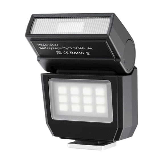 SL03 Firefly Flash, Mini On-Camera Supplement Light for Micro Single Camera Black
