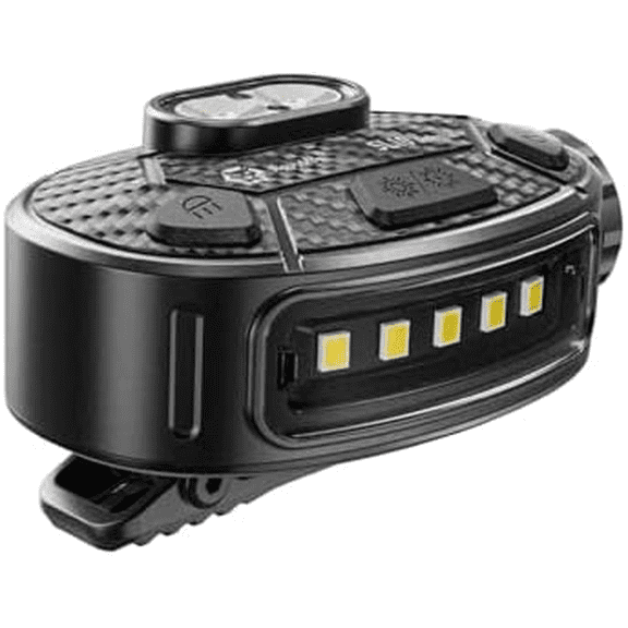 SL10-R Clip-on EDC Flashlight, AA Battery Powered, Warm White and Red Sidelights, Multifunctional LED Flashlight for Work, Running, Hiking$$Tools & Hardware Other