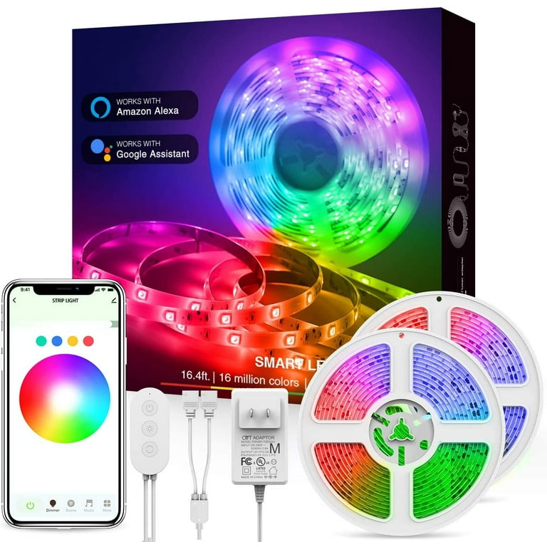 Google assistant best sale led strip