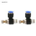 thumbnail image 1 of SL6-01 Air Flow Speed Control Valve & Pneumatic Tube Fitting Regulator, 2Pcs High Precision Adjustable Air Pressure Connector for Quick Connect Air Systems, 1 of 9