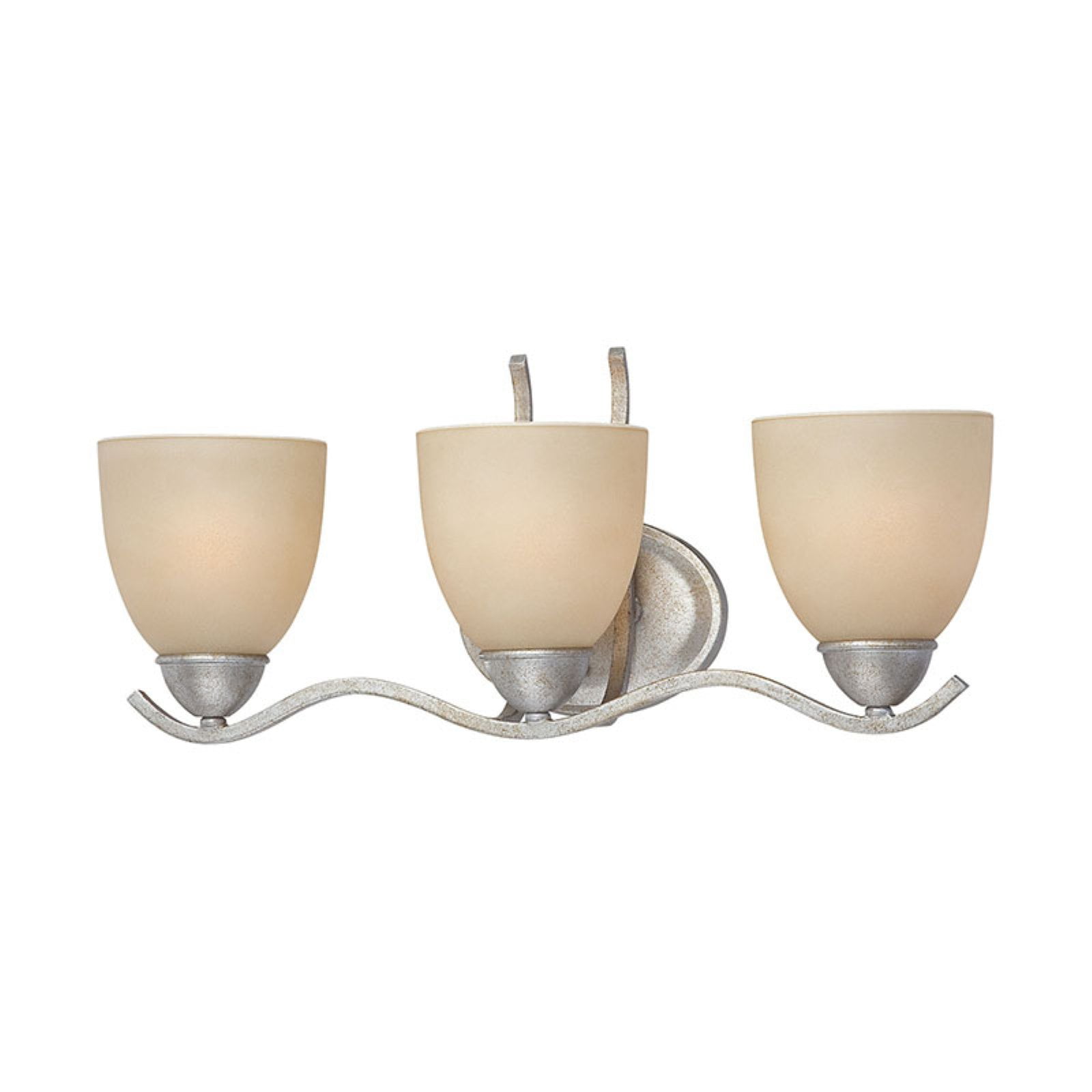 Triton Dimmable 3-Light Wall Sconce in Moonlight Silver