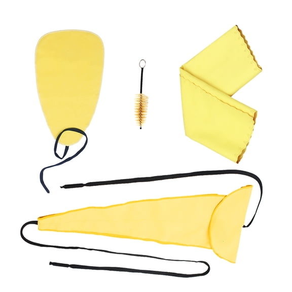 SLADE Cleaning Kit,Care Kit 3pcs Musical Maintenance Tool + Brush Musical Brush Musical Maintenance Cloth + Brush Kit 3pcs Cloth Sax Care Kit Dsfen