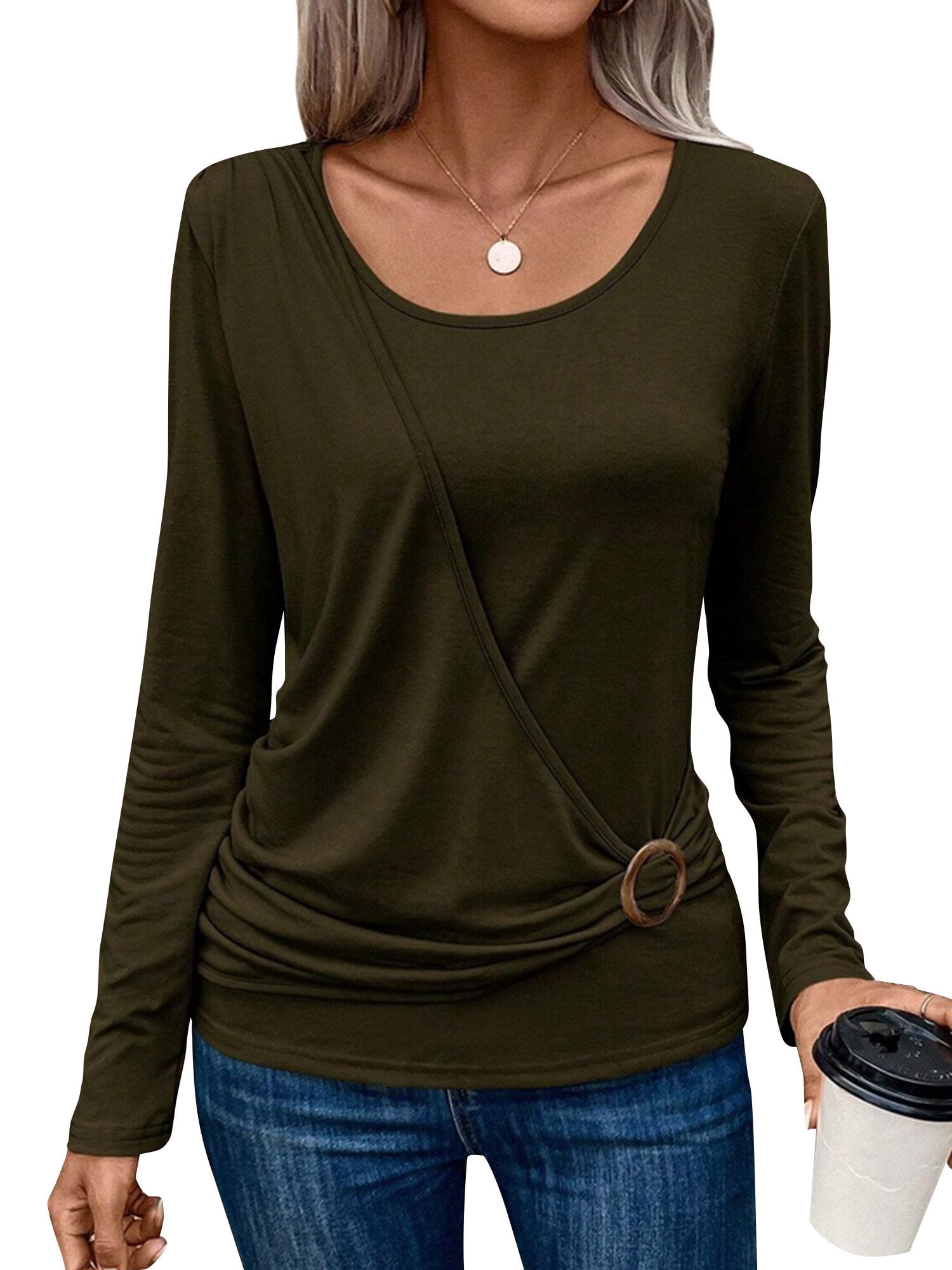 Pleather Sleeveless Buckle Top