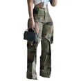 thumbnail image 1 of SLADYGLO Women Digital Printing Criss Cross Hollow Out Straight Leg Trouser, 1 of 4