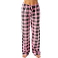 thumbnail image 1 of SLADYGLO Women Plaid Drawstring Elastic Waist Straight-leg Lounge Pants, 1 of 3