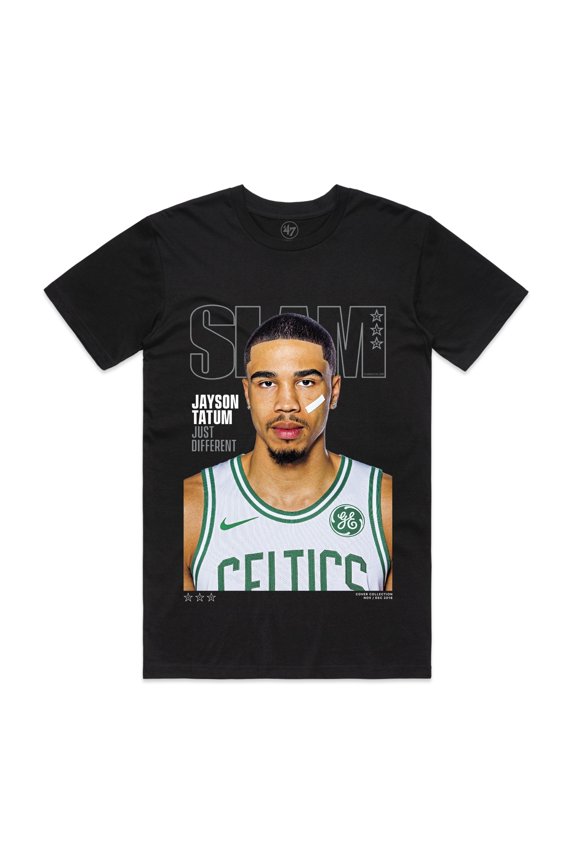 SLAM Cover Tee - Jayson Tatum (SLAM 218) T Shirt Unisex, Color: Black, Size: XL