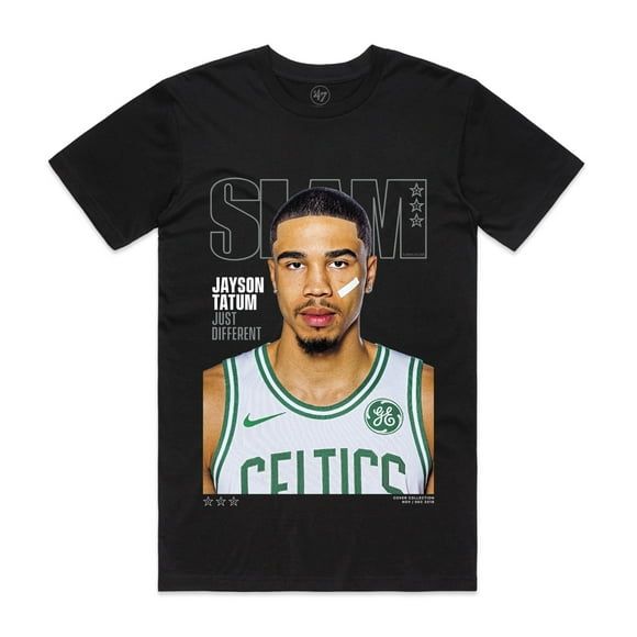 SLAM Cover Tee - Jayson Tatum (SLAM 218) T Shirt Unisex, Color: Sport Grey, Size: M