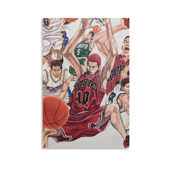 SLAM DUNK Poster Anime Japanese Canvas Wall Art Prints Poster Gifts Photo Picture Painting Posters Room Decor Home Decorative 08x12inch(20x30cm)