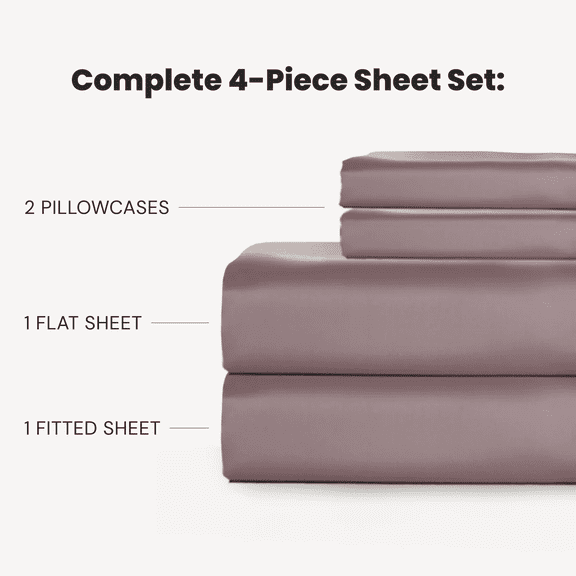 SLASHOP FURRFREE Bamboo Sheet Set, Pet Hair Resistant, California King