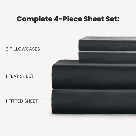 SLASHOP FURRFREE Bamboo Sheet Set, Pet Hair Resistant, King