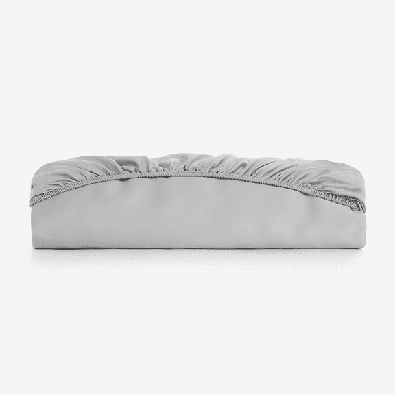 Slashop Gray Bamboo Viscose Fitted Sheet, Full - Pet Hair Resistant