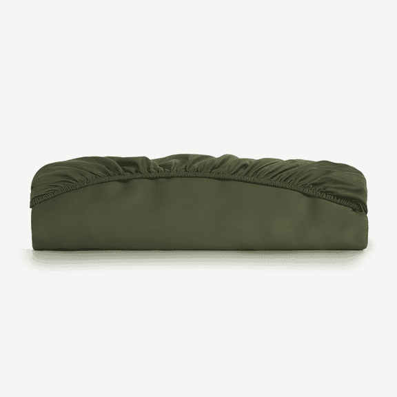 Slashop Green Bamboo Viscose Fitted Sheets, Queen - Pet Hair Resistant