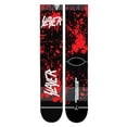 thumbnail image 1 of SLAYER BLOOD ON BLACK DYE SUBLIMATION CREW SOCKS, BLACK, ONE SIZE, MEN'S, 1 of 2