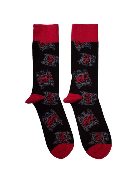 Slayer Eagle Crest Pattern Ankle Socks