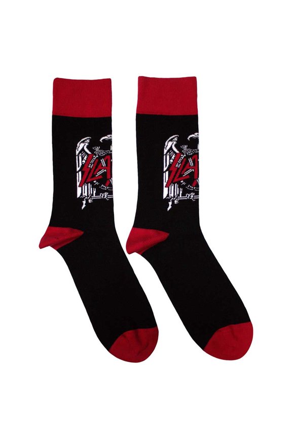 Slayer Eagle Crest Band Logo Ankle Socks Black