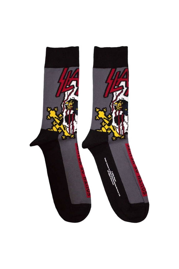 Slayer South Of Heaven Band Logo Ankle Socks Black