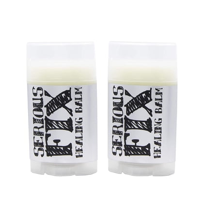 SLB: Serious Fix Healing Balm (Two Pack) | All Natural Handmade Remedy |.35 oz | Ingredients: Beeswax, Sweet Almond Oil, Shea Butter, and Essential oils |Moisturizing and Healing