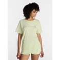 thumbnail image 1 of No Boundaries Sleepwear Oversized Graphic Cotton Tee, Women’s and Women’s Plus XXS-3X, 1 of 5