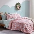 thumbnail image 1 of Sleep Zone 3 Pieces Jersey Knit Bedding Sets with 1 Comforter and 2 Pillow Shams, Soft and Breathable Comforter Set with Women, Men, Adults, Washable (Green, Full), 1 of 6