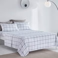 thumbnail image 1 of Sleep Zone Bed Sheets Set 4 Piece, Easy Care Fitted Flat Sheet & Pillowcase Sets King, 1 of 7
