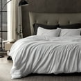 thumbnail image 1 of Sleep Zone Duvet Cover Queen Size, Stone Washed, Soft and Comfortable with Natural Wrinkles, Easy Care, Gift-Wrapped, Safe and Skin-Friendly(White, Queen), 1 of 5