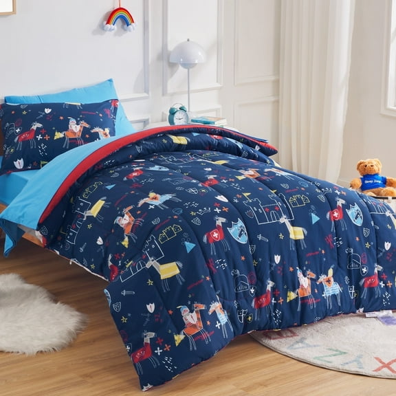 Sleep Zone Floral Duvet Cover Set, Ultra Soft Microfiber Bedding with Designer Print, Wrinkle-Resistant (White Grid Black, 80 x 90 inch, 3 Pieces)