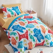 Sleep Zone Kids Bedding Comforter Set Full/Queen Size - Super Soft & Cute Printed 3-Piece Comforter Set All Seasons for Boys, Girls, Fade Resistant, Machine Was