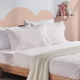 thumbnail image 1 of Sleep Zone Kids Printed Twin Bed Sheets Set 3-Piece - Super Soft & Cute Kids Sheet Set with Flat Sheet, Fitted Sheet, Pillowcase (Twin, Polka Dots Orange), 1 of 6