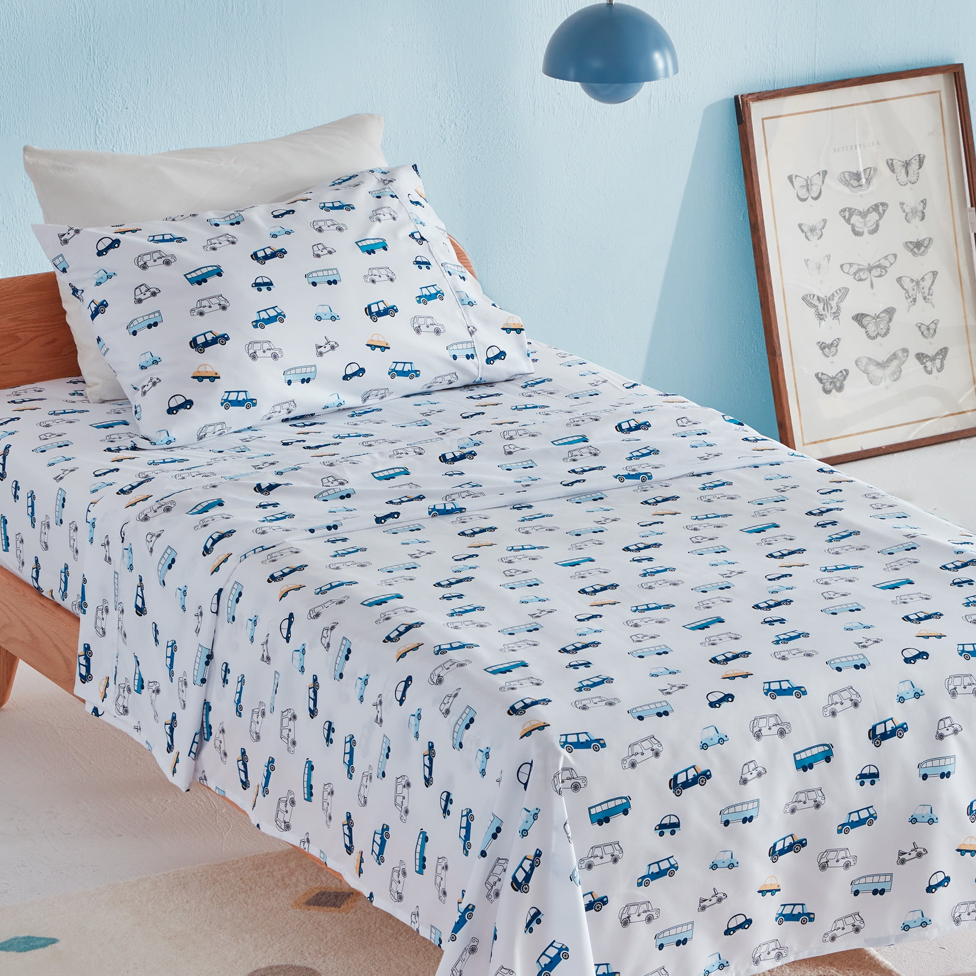 SLEEP ZONE Kids Printed Twin Bed Sheets Set 3-Piece - Super Soft & Cute ...