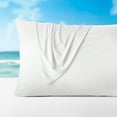 thumbnail image 1 of Sleep Zone Nanotex Cooling Pillowcases - 2 Pack, Silky Pillow Cases for Hair and Skin, Breathable Bedding for Summer and Hot Sleepers, Zippered Pillow Covers(White, King), 1 of 7