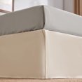 thumbnail image 1 of Sleep Zone Pleated Bed Skirts Queen Size, 15 inch Tailored Drop Easy Fit Bedskirt, Anti-Static, Fade Resistant (Queen, Beige), 1 of 7