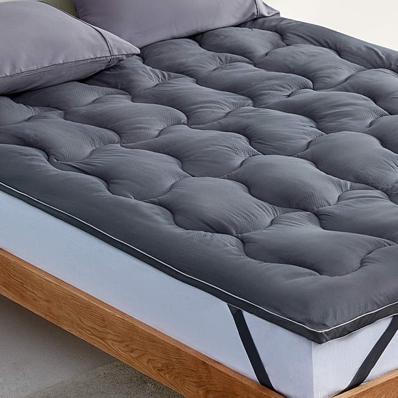 Sleep Zone Queen Mattress Topper Cooling Mattress Pad Cover Fluffy Down Alternative Bed Topper 8-21 Inch Deep Pocket, Queen