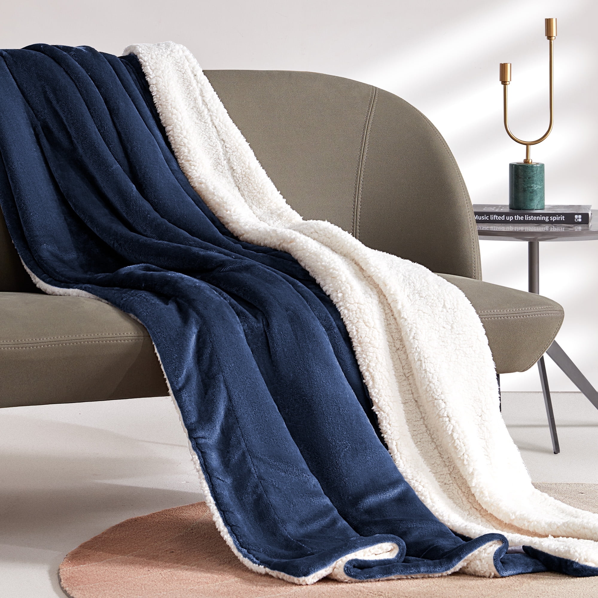 JML Soft 3 Piece Sherpa Blanket,Thick Warm Plush Borrego Bed Blanket,Queen  75x 83 - Walmart.com