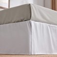 thumbnail image 1 of Sleep Zone Pleated Bed Skirts Twin Size, 15 inch Tailored Drop Easy Fit Bedskirt, Anti-Static, Fade Resistant (Twin, White), 1 of 7