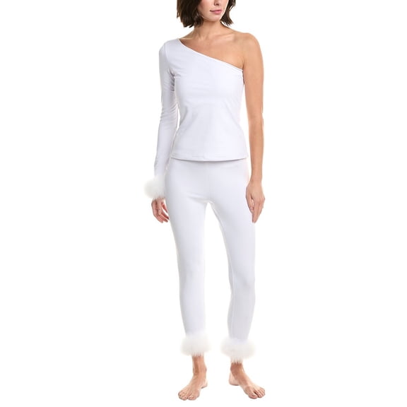 SLEEPER womens  2pc Weekend Chic Lounge Se, l, White