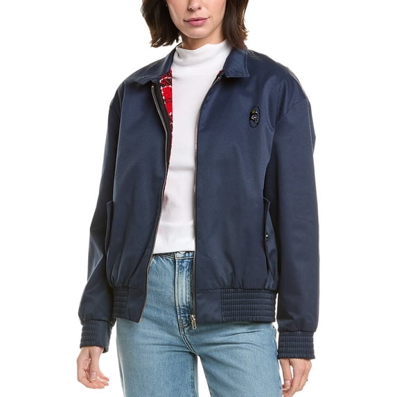 SLEEPER womens Harrington Jacket, XL, Blue