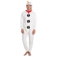 thumbnail image 1 of SLEEPHERO Adult Onesie Men Cozy Novelty Snowman Onesie Christmas Mens Onesie Holiday Halloween Adult Onsie Adult Costumes For Men Snowman Small, 1 of 4