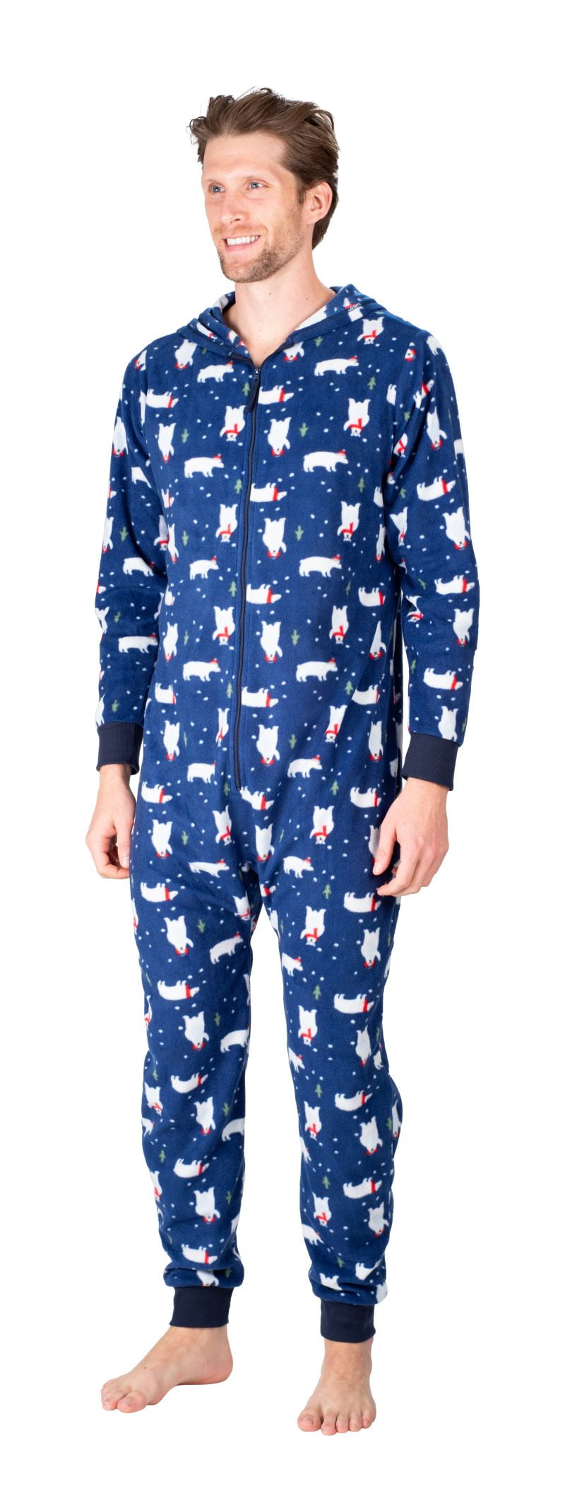 SLEEPHERO Men's Sleep Long Sleeve Onesie - Walmart.com