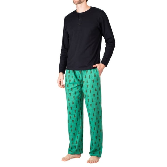 SLEEPHERO Men's Sleep Long Sleeve Pajama Pant Set