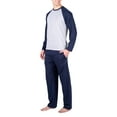 thumbnail image 1 of SLEEPHERO Mens Pajama Set Long Sleeve 2 Piece Raglan Mens Sleepwear Set Pjs for Men Heather Grey w/ CharcoalHeather Grey Medium, 1 of 1