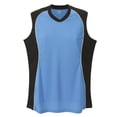 thumbnail image 1 of SLEEVELESS V NECK JERSEY GIRLS-COLUMBIA BLUE-MEDIUM, 1 of 1