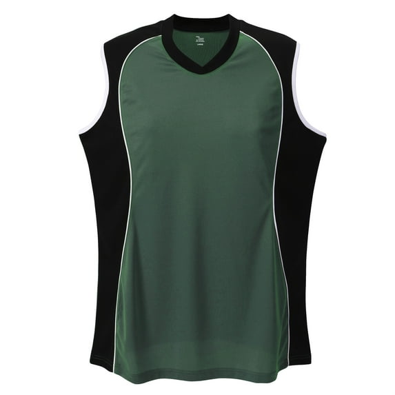 SLEEVELESS V NECK JERSEY GIRLS-DARKGREEN-SMALL