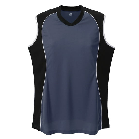 SLEEVELESS V NECK JERSEY GIRLS-NAVY-LARGE